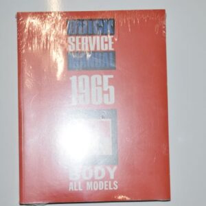 Body service manual 1965 Buick