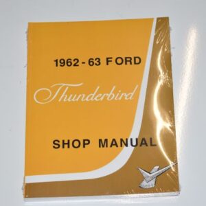Shopmanual 1962-63 Ford Thunderbird