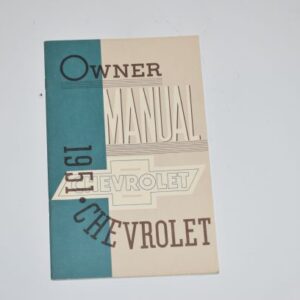 Instruktionsbog 1951 Chevrolet