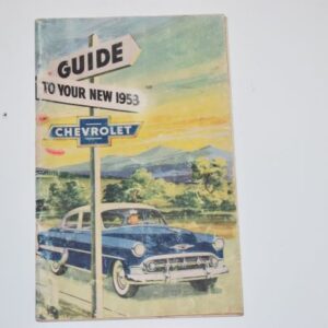 Instruktionsbog 1953 Chevrolet