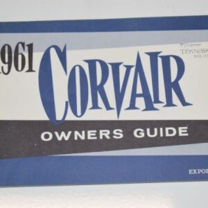 Instruktionsbog 1961 Chevrolet