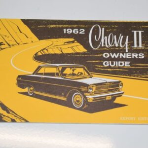 Instruktionsbog 1962 Chevrolet