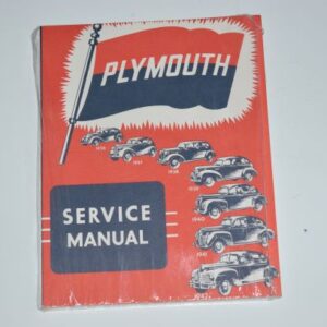 Plymouth Shop Manual