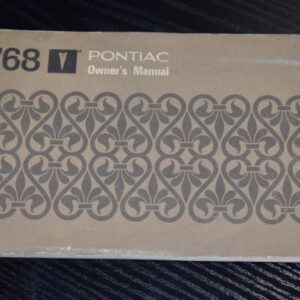 Instruktionsbog 1968 Pontiac