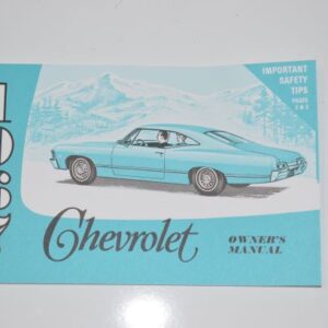 Instruktionsbog 1967 Chevrolet