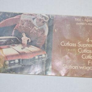 Instruktionsbog 1968 Oldsmobile