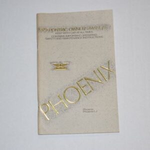 Instruktionsbog 1979 Pontiac Phoenix