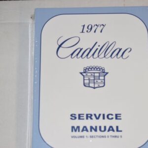 Reparationsmanual 1977 Cadillac