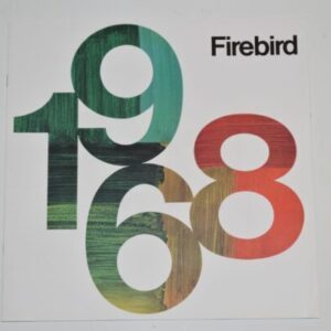 Salgsbrochure 1968 Pontiac Firebird