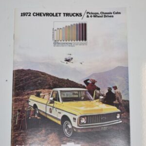 Salgsbrochure 1972 Chevrolet pickup