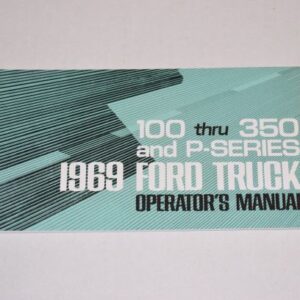 Instruktionsbog 1969 Ford Truck