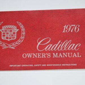 Instruktionsbog 1976 Cadillac