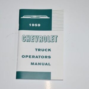 Instruktionsbog 1959 Chevrolet truck