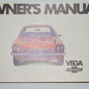 Instruktionsbog 1971 Chevrolet Vega