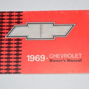 Instruktionsbog 1969 Chevrolet