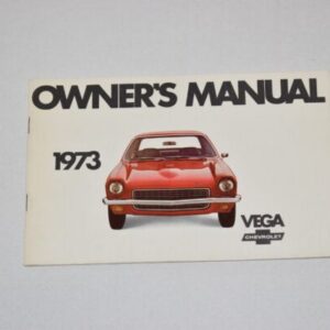 Instruktionsbog 1973 Chevrolet Vega