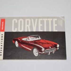 Instruktionsbog 1956 Chevrolet Corvette