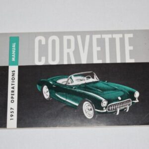 Instruktionsbog 1957 Chevrolet Corvette