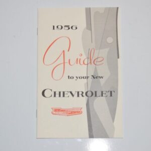 Instruktionsbog 1956 Chevrolet