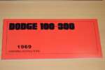 Instruktionsbog 1969 Dodge truck