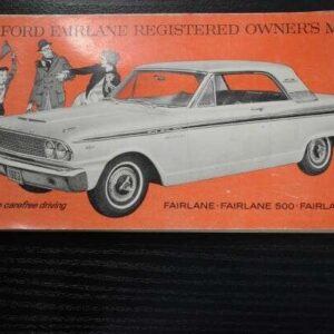 Instruktionsbog Ford 1963