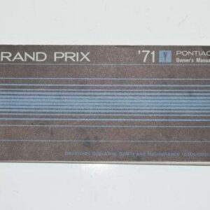 Instruktionsbog Pontiac 1971