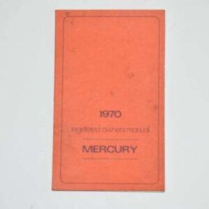 Instruktionsbog Mercury 1970