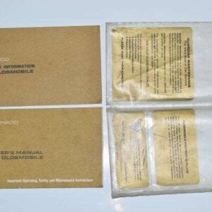 Instruktionsbog Oldsmobile 1971