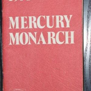 Instruktionsbog Mercury 1978