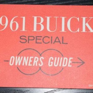 Instruktionsbog Buick 1961