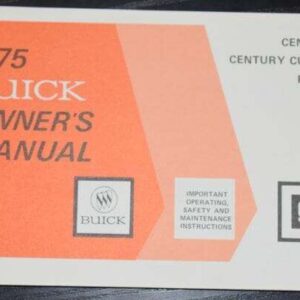 Instruktionsbog Buick 1975