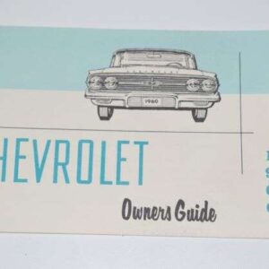 Instruktionsbog Chevrolet 1960