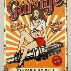 Skilt Garage (25x33 cm)