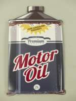 Skilt Motor oil (h. 30 cm.)
