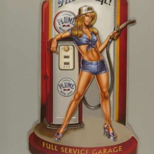 Skilt. Fill `er up (43x71 cm)