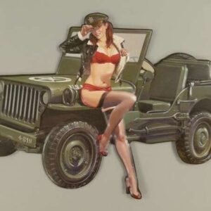 Skilt Jeep (40x28 cm)