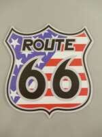 Skilt Route 66 (36x36 cm.)