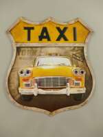 Skilt. Taxi (40x45 cm.)