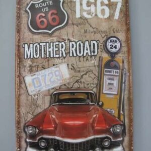 Skilt. Mother Road (25x40 cm.)