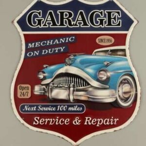 Skilt. Garage (33x39 cm)