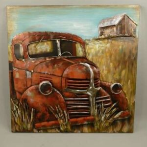 Skilt Bil på mark (100x100 cm)