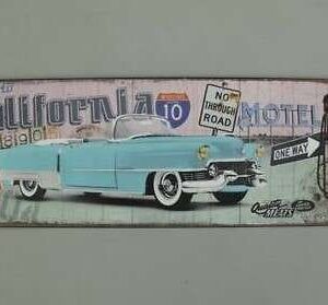 Skilt California 13x36 cm