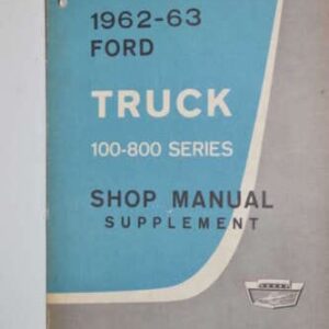 Reparationsmanual Ford 1963
