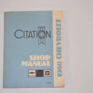 Reparationsmanual Chevrolet 1980