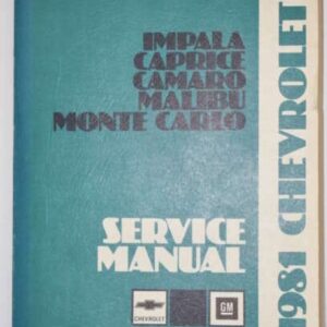 Reparationsmanual Chevrolet 1981