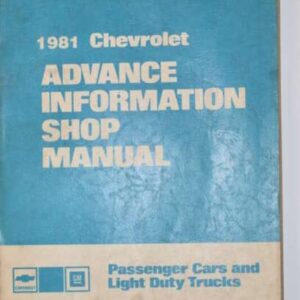 Reparationsmanual Chevrolet 1981