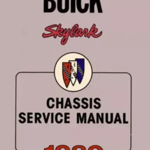 Reparationsmanual 1980 Buick Skylark