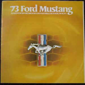 1973 Ford Mustang salgsbrochure