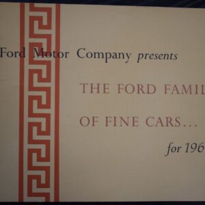Salgsbrochure Ford 1960