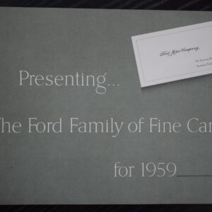 Salgsbrochure Ford 1959